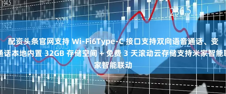 配资头条官网支持 Wi-Fi6Type-C 接口支持双向语音通话、变声通话本地内置 32GB 存储空间 + 免费 3 天滚动云存储支持米家智能联动