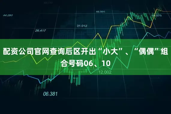 配资公司官网查询后区开出“小大”、“偶偶”组合号码06、10
